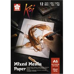 Koi Mixed media papier | 10,5 x 14,8 cm (A6), 290 g, 12 vellen